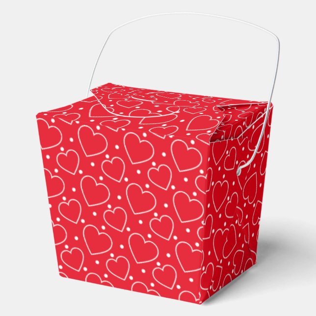 Valentine Hearts Favor Boxes (Front)