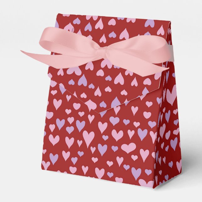 Valentine hearts  favor boxes (Front Side)