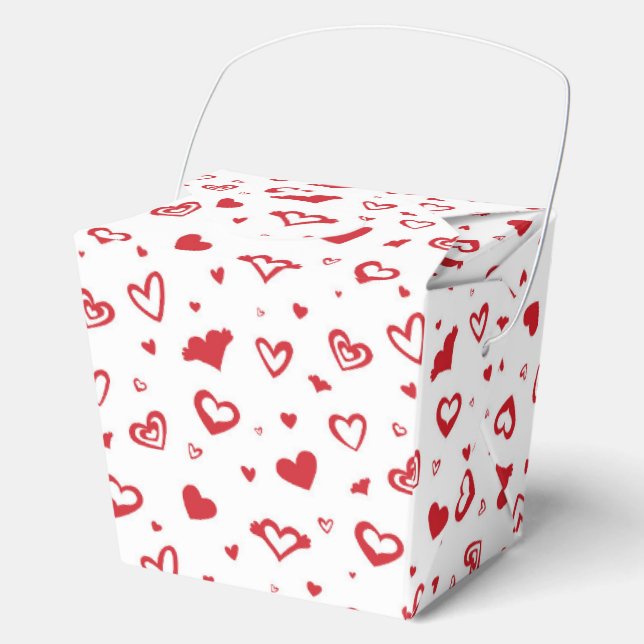 Valentine Hearts Favor Boxes (Front)