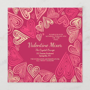 Valentine Hearts Invitation