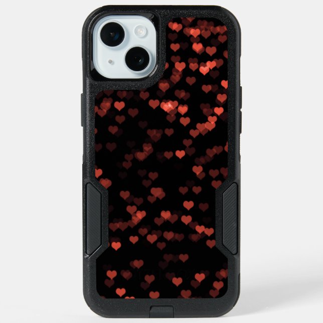 Valentine Hearts iPhone 15 Plus Case (Back)