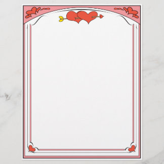 Valentine Hearts Letterhead