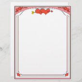 Valentine Hearts Letterhead (Front/Back)