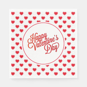 Valentine Hearts Paper Napkins