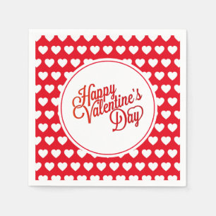 Valentine Hearts Paper Napkins