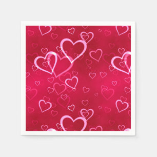 Valentine Hearts Paper Napkins