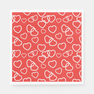 Valentine Hearts Paper Napkins