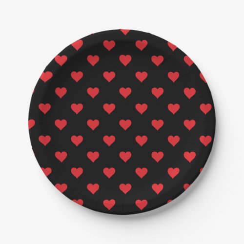 Valentine Hearts Paper Plates