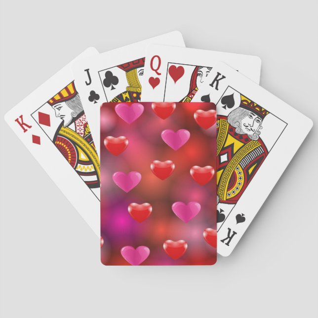 Valentine Hearts Poker Cards (Back)