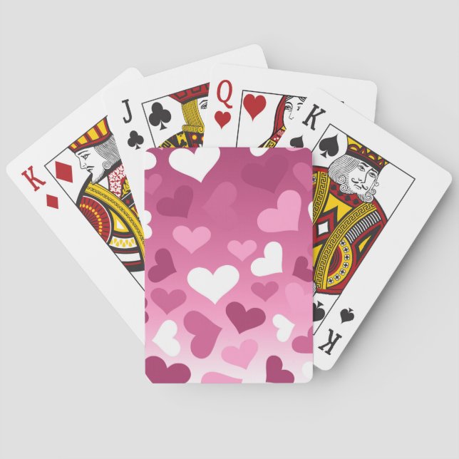 Valentine Hearts Poker Cards (Back)