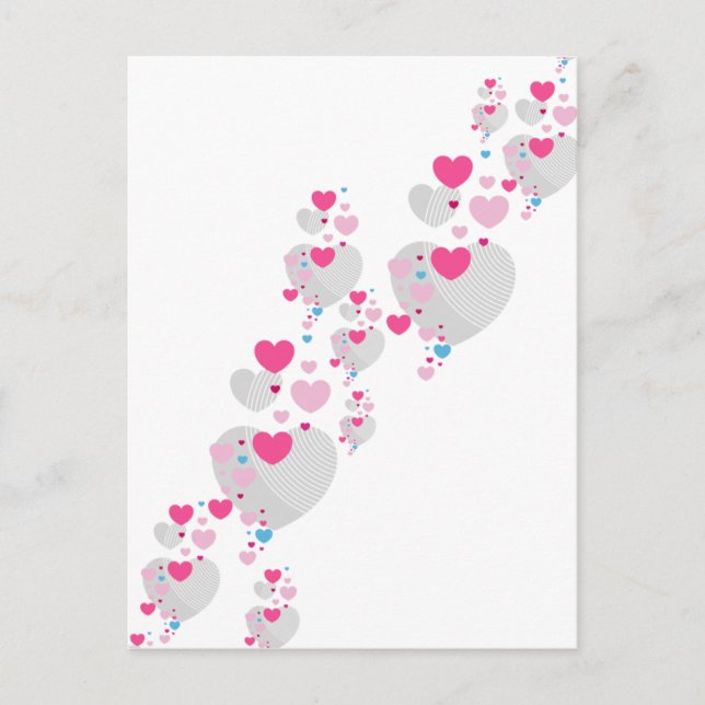 Valentine Hearts Postcard (Front)