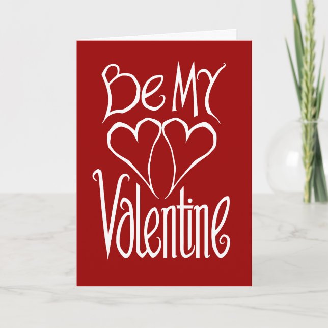 Valentine Hearts Red Card (Front)