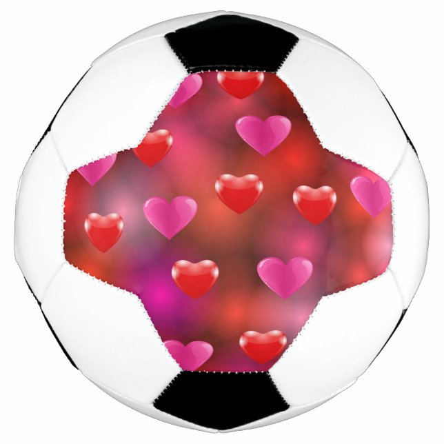 Valentine Hearts     Soccer Ball (Front)