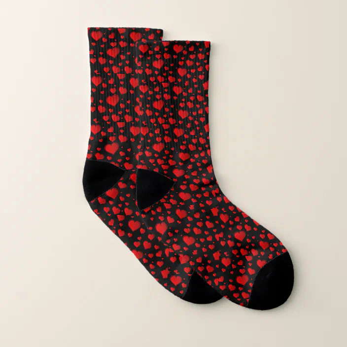 Women's Fashion Socks " Valentine Hearts " Size 5-9 ~ New Women's Fashion Socks " Valentine Hearts " Size 5-9 ~ New