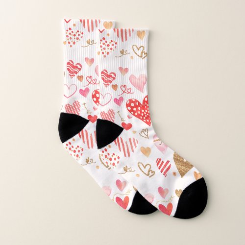 Valentine Hearts Socks