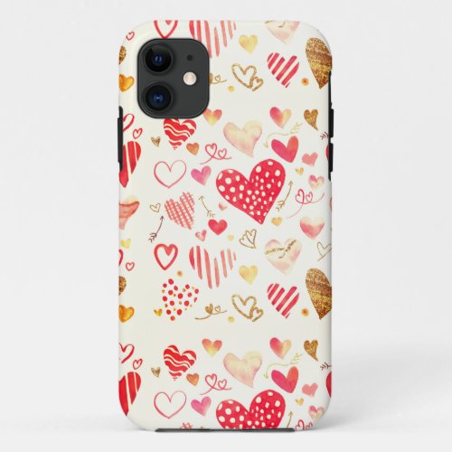 Valentine Hearts Speck  iPhone 11 Case