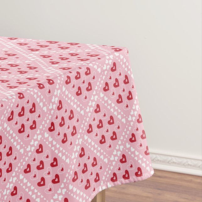 Valentine Hearts Tablecloth (In Situ)