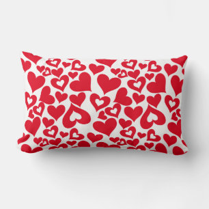 Valentine Hearts Throw Pillow