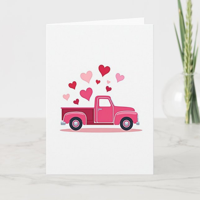 Valentine Hearts Truck Card (Front)