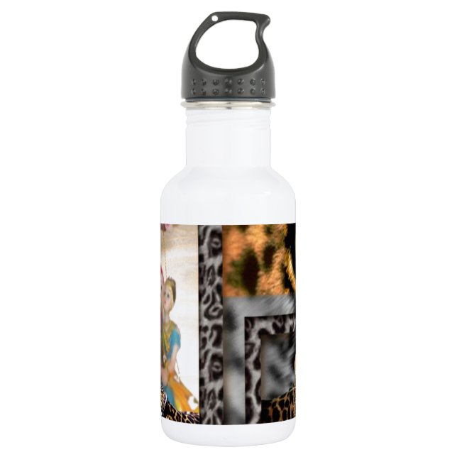 Valentine Hero Stainless Steel Water Bottle (Front)