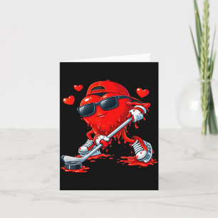 Valentine Hockey Heart Drip Srt Love Valentines Da Card