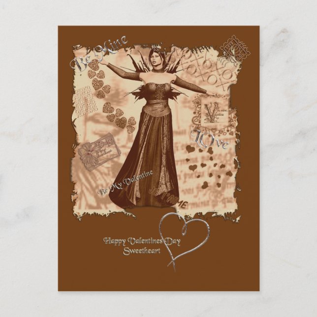 Valentine Holiday Postcard (Front)