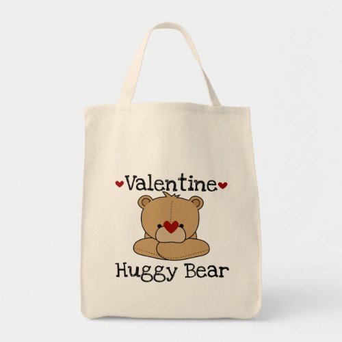 Valentine Huggy Bear T_shirts and Gifts Tote Bag