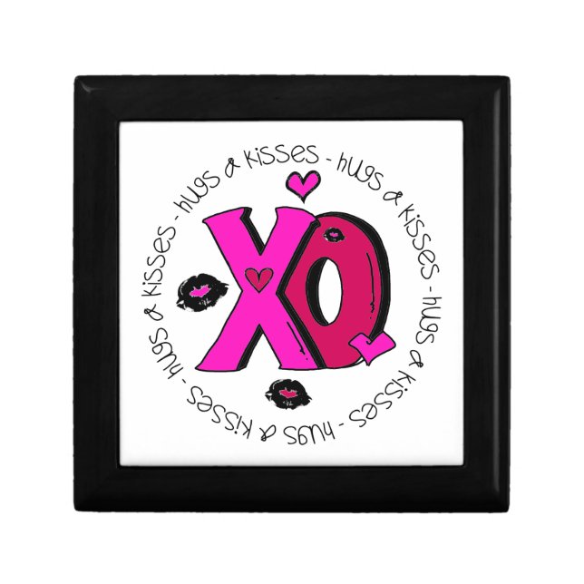Valentine Hugs and Kisses Jewelry Box (Front)