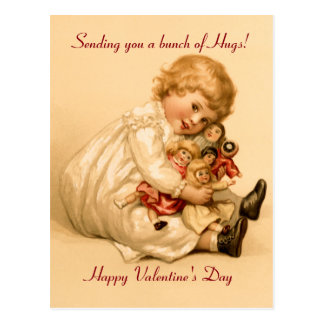 Valentine Hugs Postcard