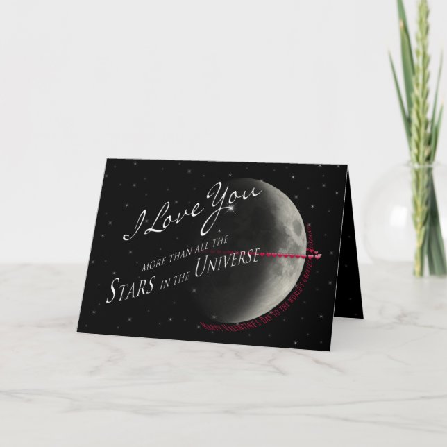 VALENTINE - husband - STARS/UNIVERSE Holiday Card (Front)