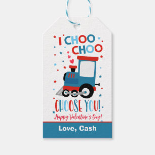 Valentine I Choo Choo Choose You School Classroom Gift Tags