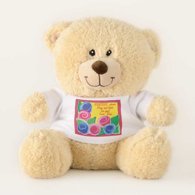 Valentine/I Love You Teddy Sherman Teddy Bear (Front)