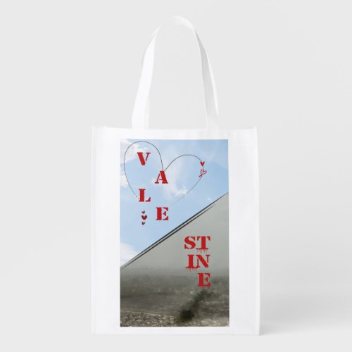 Valentine in Palestine Grocery Bag
