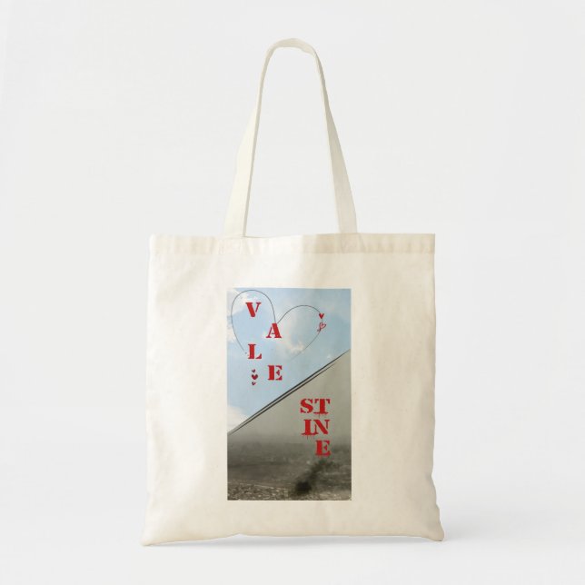 Valentine in Palestine Tote Bag (Front)