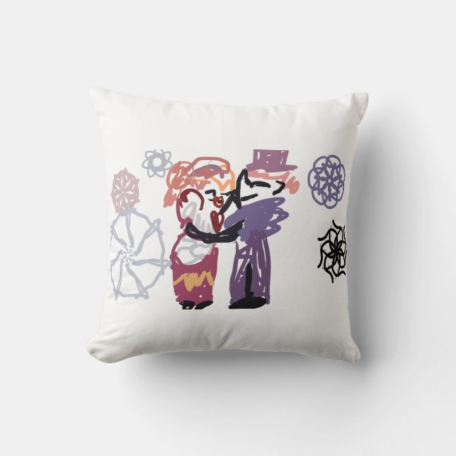 Valentine joy throw pillow (Front)