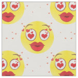 Valentine kiss Emoji fabric