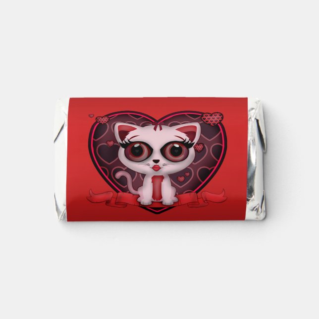 Valentine Kitten Hershey's Miniatures (Front)