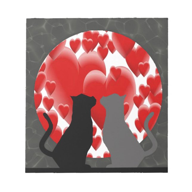 Valentine Kitties Notepad (Front)