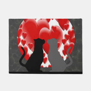 Valentine Kitty Doormat