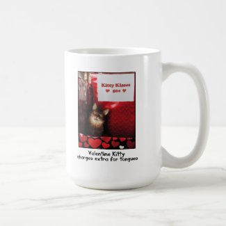 Valentine Kitty Kissing Booth Mug