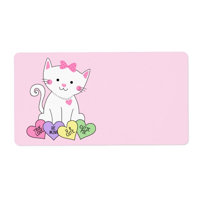 Valentine Kitty Label (Front)