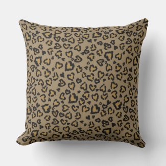 Valentine Leopard Pattern in Natural Colors Accent