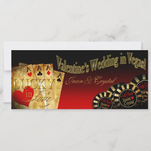 Valentine LINEN Las Vegas Deluxe Jason Crystal Red Holiday Card