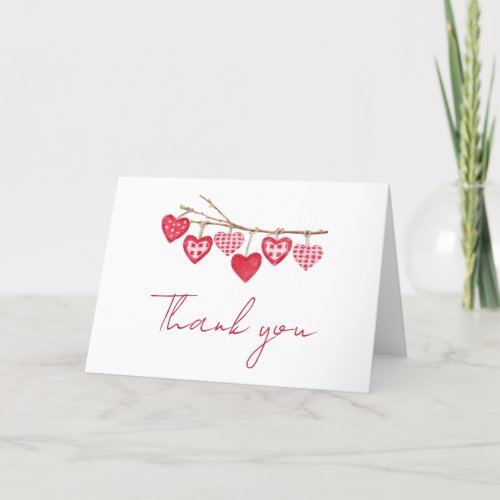Valentine Little Sweetheart Baby Shower  Thank You Card
