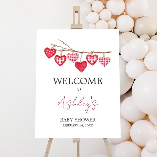Valentine Little Sweetheart Welcome Poster