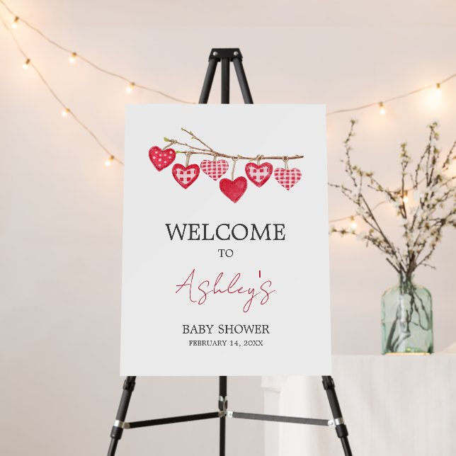 Valentine Little Sweetheart Welcome Sign (In Situ (Stand))