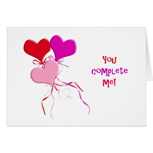 Valentine Love Bouquet Cards (Front Horizontal)