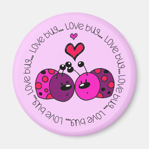 Valentine Love Bug Magnet