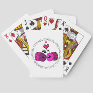 Valentine Love Bug Poker Cards