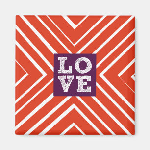 Valentine LOVE Bullseye Magnet